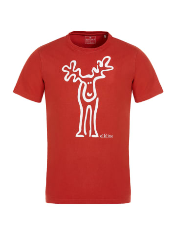 elkline T-Shirt Rudolf in burnt red - whiteswan