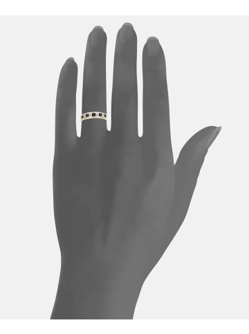 Diamant L'éternel Eternity-Ring aus 375 Gelbgold mit Diamant mit Saphir