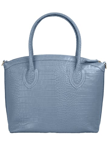 Cluty Handtasche echt Leder in blau