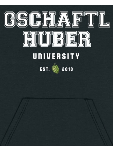 wat? Apparel Sweatshirt Gschaftlhuber University in Schwarz