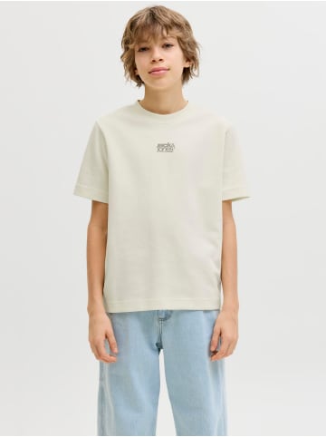 JACK & JONES Junior Interlock T-Shirt Jcobreeze Backprint in sweet corn