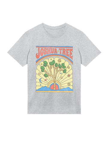 F4NT4STIC T-Shirt US National Parks Joshua Tree in grau meliert
