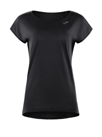 Winshape Ultra leichtes Modal-Kurzarmshirt MCT013 in schwarz