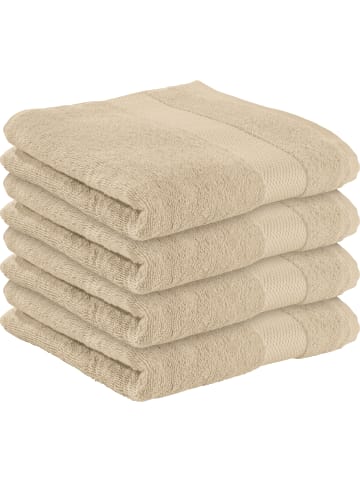 Erwin Müller Frottier Duschtuch 4er-Pack Sindelfingen in cappuccino