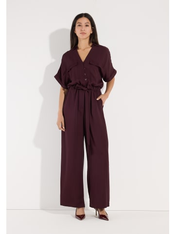 More & More lockerer, weiter Jumpsuit in ruby orchid