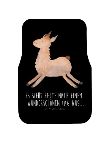 Mr. & Mrs. Panda Automatte Lama Springen mit Spruch in Schwarz