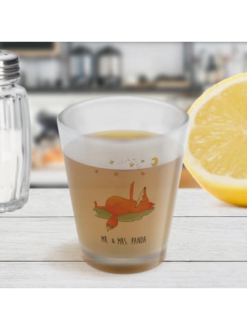 Mr. & Mrs. Panda Schnapsglas Fuchs Sterne ohne Spruch in Transparent