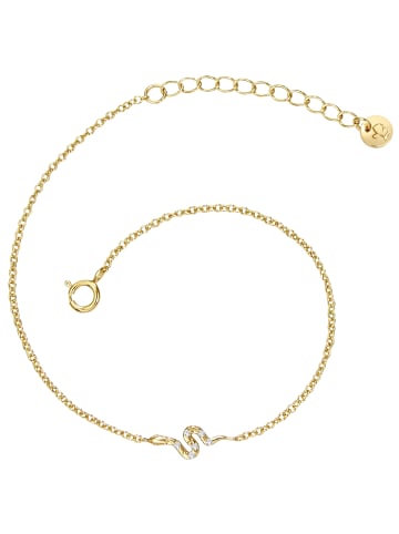Glanzstücke München Armband Schlange Sterling Silber Zirkonia in gelbgold