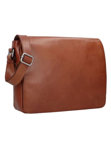 Leonhard Heyden Cambridge Messenger Leder 38 cm Laptopfach cognac