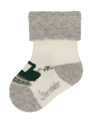 Sterntaler Baby-Socken 3er-Pack Bagger in hellgrau mel.