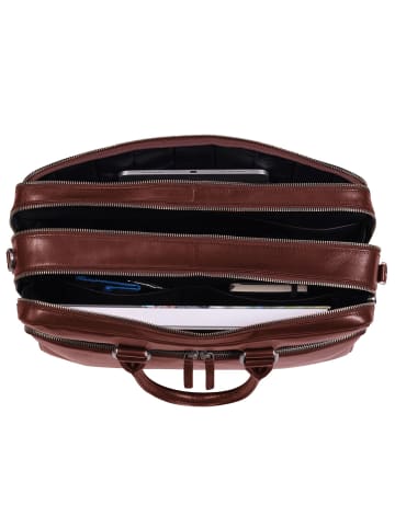 Leonhard Heyden Cambridge Aktentasche Leder 40 cm cognac