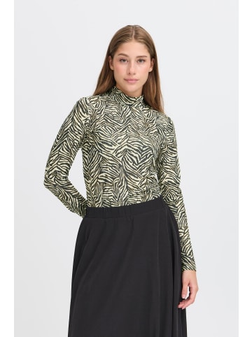 ICHI Jersey-Rollkragen langarm IHLAVA Slim fit in GRAPHIC ANIMAL