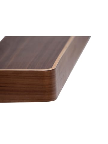 ebuy24 Wandregal Protopia Nussbaum 120 x 21 cm