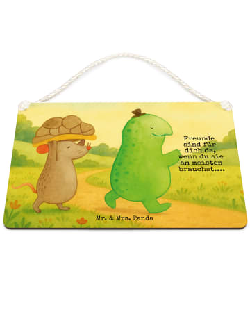 Mr. & Mrs. Panda Wandhänger Schildkröte Maus Design mit Spruch in Weiß