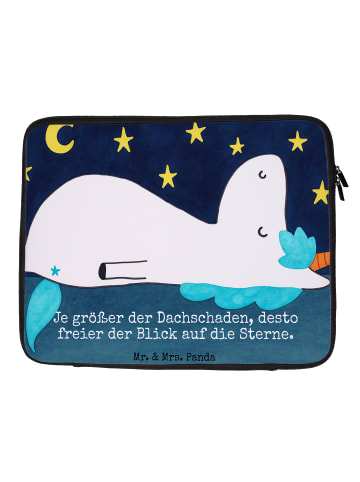 Mr. & Mrs. Panda Laptophülle Einhorn Sternenhimmel Design mit Sp... in Weiß