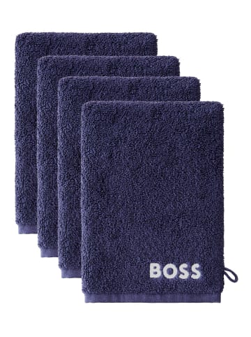 HUGO BOSS home 4er-Set Waschhandschuhe 4er-Set Waschhandschuhe in NAVYN