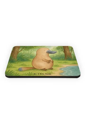 Mr. & Mrs. Panda Magnet Schnabeltier Mut Design ohne Spruch in Weiß