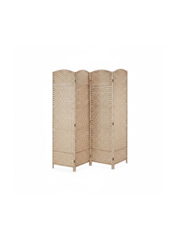 relaxdays Paravent in Natur - (B)180 x (H)180cm