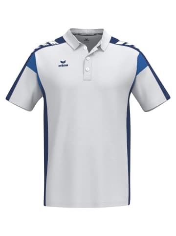 erima Unisex Erwachsene, Erwachsene Poloshirt function in weiß/new navy
