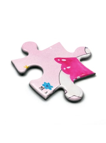 Mr. & Mrs. Panda Puzzle Einhorn Ballerina ohne Spruch in Rot Pastell