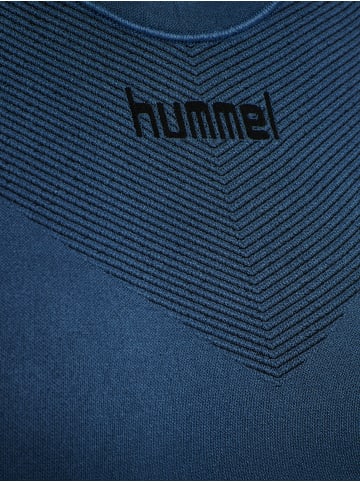 Hummel Hummel T-Shirt Hummel First Multisport Damen Dehnbarem Nahtlosen in DARK DENIM