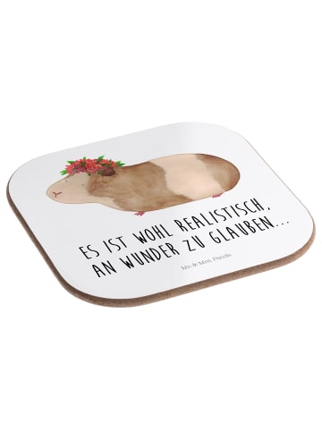 Mr. & Mrs. Panda Untersetzer Meerschweinchen Weisheit mit Spruch in Weiß