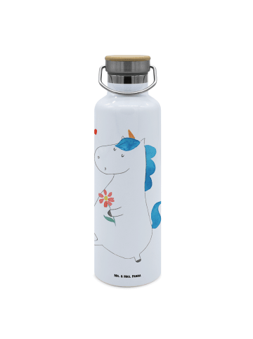 Mr. & Mrs. Panda Trinkflasche Einhorn Spaziergang ohne Spruch in Weiß