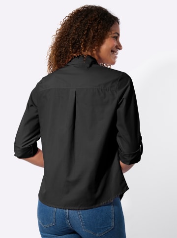 WITT WEIDEN Biesen-Bluse in schwarz