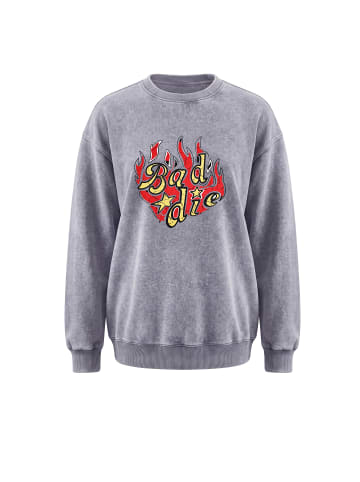 myMo ROCKS Women Sweatshirt in Dark Grey