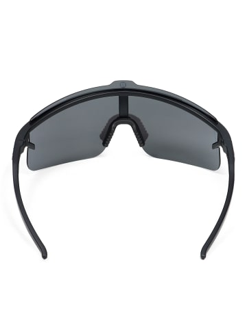 YEAZ SUNSHADE sport-sonnenbrille black/silver in schwarz / silber