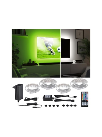 paulmann LED Streifen TV MaxLED 250 RGBW Comfort Sets TV 75 in silber