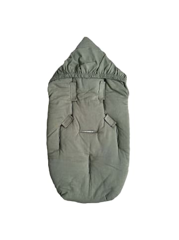 Kaiser Naturfellprodukte Babyschalenfußsack Small Jersey Hooded olive green