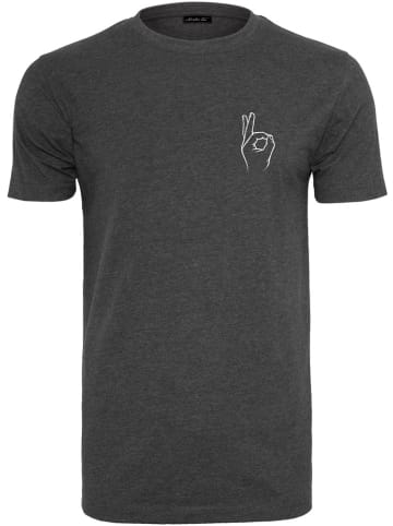 Mister Tee T-Shirt "Easy Sign Tee" in Grau