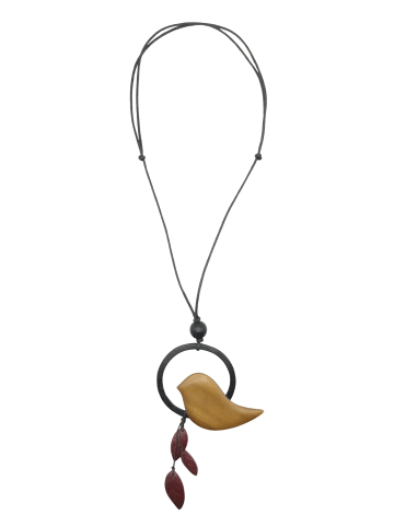 collezione alessandro Lange Kette " Desna " in braun