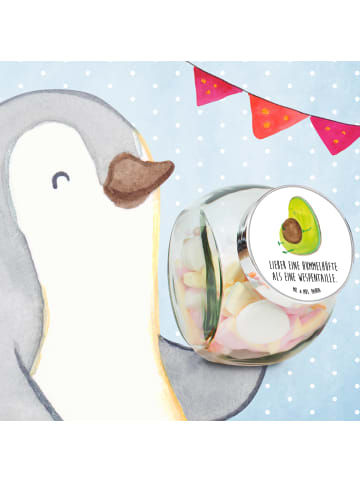 Mr. & Mrs. Panda keksdose glas Avocado Pfeifen mit Spruch in Weiß