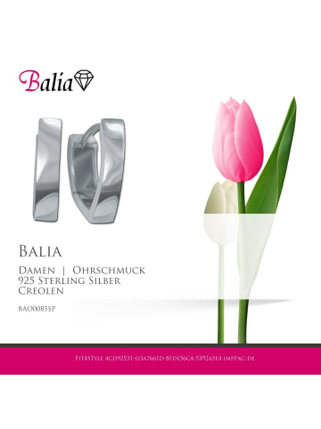 BALIA Silber 925 Damen Creolen Oval Ohrring ca. 2,4cm