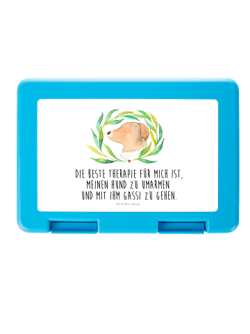 Mr. & Mrs. Panda Bentobox Hund Blumen mit Spruch in Weiß