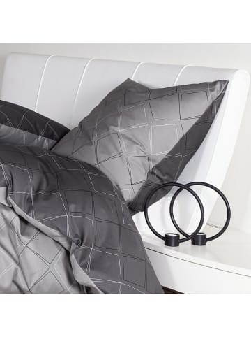 Janine Bettwäsche J.D. 87053 anthrazit in anthrazit platin