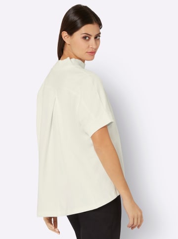creation L Stehkragenshirt in ecru