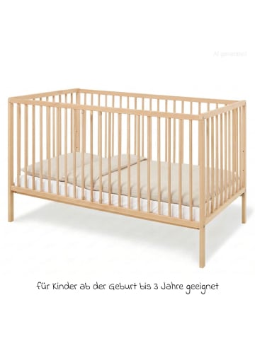 Pinolino 4-tlg. Kinderbett-Set Hanna in brown