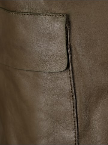 Maze Lederjacke 42024082 in oliv