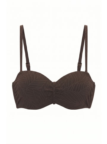LASCANA Bügel-Bandeau-Bikini-Top in braun