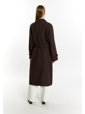DreiMaster Damen Übergangsmantel Aus Wollgemisch in Braun