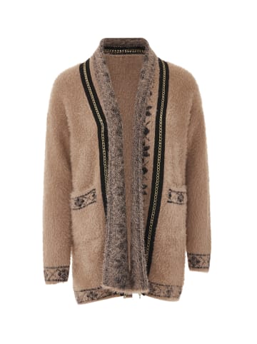 faina Damen Strickjacke in Dunkelrosa