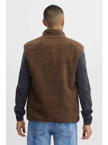 BLEND Plüschweste Weste 20714709 Weste mit abgesetzten Reißverschlüssen in light brown