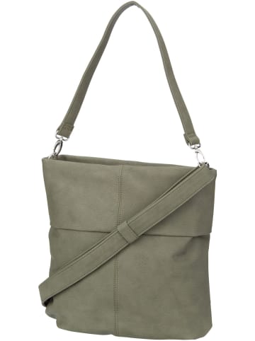 Zwei Handtasche Mademoiselle M12 in Nubuk/Olive