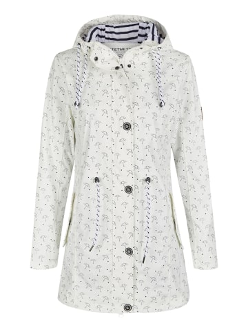 SCHIETWETTER Regenjacke Schirm in weiss-navy