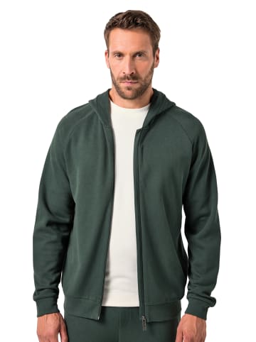 JP1880 Sweatjacke in nachtgrün