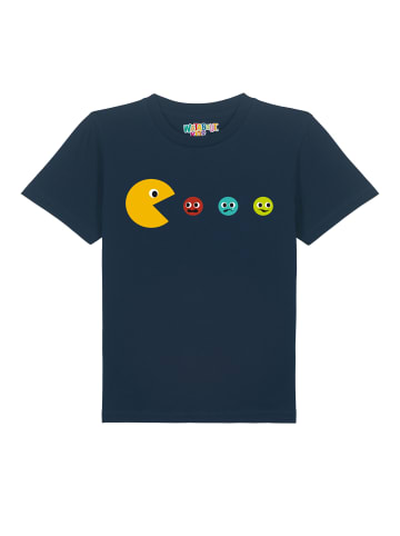 wat? Apparel T-Shirt Pacmännchen in Dunkelblau
