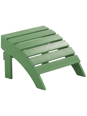 Beliani Fußhocker ADIRONDACK in Grün - (W) 50 x (H) 34 x (L) 43 cm